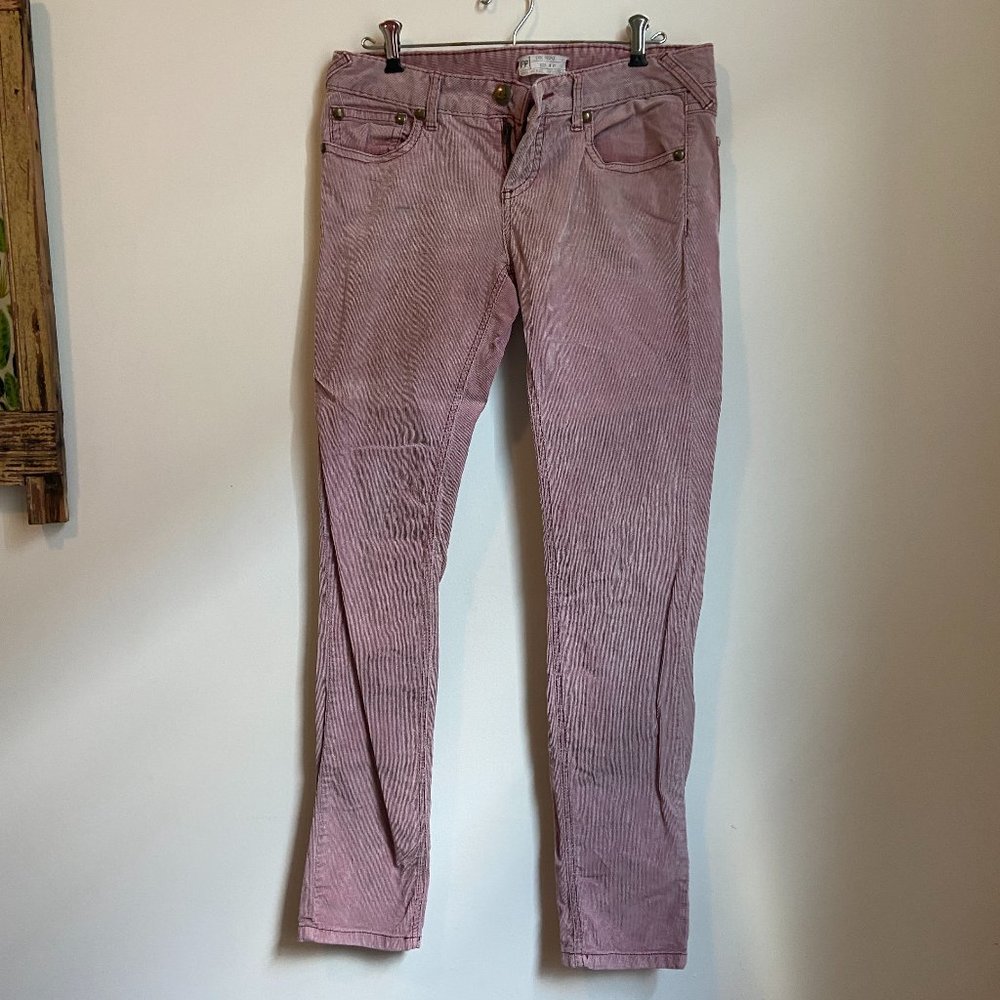 Free People Straight Leg Corduroy Pants Sz 29